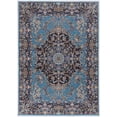 thumbnail image 1 of Tapis d'appoint Emerald Kramer ivoire & bleu de 3 pi 3 po x 5 pi, 1 of 5