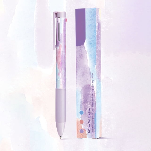 CEHVOM Fournitures de Rentrée Scolaire, Fournitures de Bureau, Marqueurs Trois Couleurs Stylos Modulaires Multifonctions à Clic Notes Stylos de Couleur Spéciale Stylos de Dessin Stylos de Signalisation