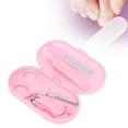thumbnail image 3 of Baby Scissors, ABS Handle Baby Manicure Set  for Homes for Newborn Baby Pink, 3 of 7
