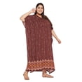 thumbnail image 3 of Women Plus Size Long Kaftans Rayon Maxi Kimono Ladies Printed Caftans Cover Up, 3 of 7