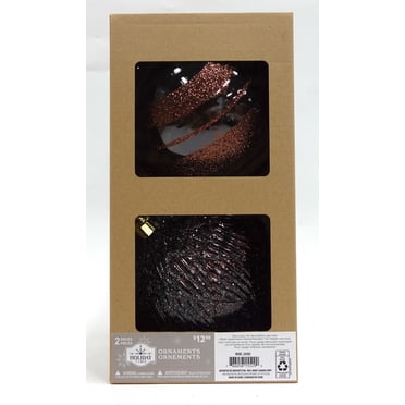 Holiday Time, 2ct 150mm Shatterproof Ornament