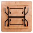 thumbnail image 3 of Table de banquet pliante carrée de 48 po en bois, 3 of 9