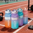 thumbnail image 3 of Ohufall Bouteille d'Eau de Sport en Plastique 66oz Couleur Dégradée Portable Gobelet Hexagonal Spatial Extérieur gyn Randonnée Grande Bouteille d'Eau, 3 of 3