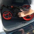 thumbnail image 4 of Gymax 3-Wheel Foldable Golf Push Pull Cart Trolley w/ Adjustable Handle Red, 4 of 10