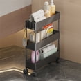 thumbnail image 3 of Laundry Room Organizer Slim Rolling Organizer Bathroom Laundry Narrow Wheels Laundry Room Shelves, 3 of 6