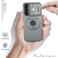 thumbnail image 4 of For Samsung Galaxy A55 5G Case Magnetic Kickstand TPU+PC Phone Cover with Slide Lens Lid, 4 of 5