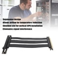 thumbnail image 3 of PCI E 4.0 X16 Extension Cable, GPU Graphics Card Extension Cable 128Gbps 90 Degree Adapter, Compatible with RTX 4090 Ti and 8900 XT, PCIE 3.0, 2.0, and 1.0, 3 of 7