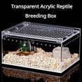 thumbnail image 2 of Habitat pour Reptiles Terrarium Boîte de Reproduction Acrylique Transparente Étanche Cage Araignée Lézard Scorpion Habitat Boîte d'Alimentation pour Insectes, 2 of 5