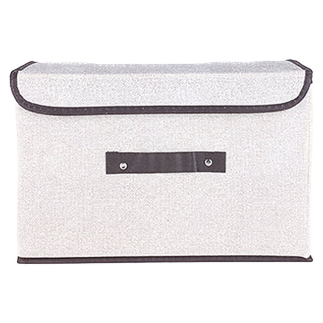 Organizers and Storage Foldable Storage Box With Lid 2pcs (large + Small) Fabric Storage Box With Lid, Closet Storage Box, Room Organization, Office Storage, Toy Storage Storage Bins On Clearance