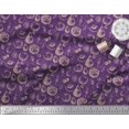 thumbnail image 3 of Soimoi Purple polyester Crepe Fabric Mix Fruits Print Fabric by Yard 42 Inch Wide, 3 of 3