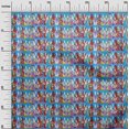 thumbnail image 3 of oneOone Cotton Poplin Medium Blue Fabric African Sewing Craft Projects Fabric Prints by Yard 42 Inch Wide, 3 of 4