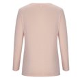 thumbnail image 4 of Yuyuzo Tunique Ou Hauts à Porter avec des Leggings pour Femmes, T-Shirts Décontractés à Manches Longues à Col Rond, T-Shirt Torsadé à l'Avant, Blouse, 4 of 5