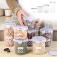 thumbnail image 3 of Rbaofujie Airtight Food Storage Containers with Lids Plastic Kitchen Storage Containers for Pantry Organization and Storage - Cereal, Rice, Pasta, Flour and Sugar Containers, 3 of 7