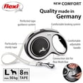 thumbnail image 2 of Flexi New Comfort Tape Retractable Large Dog Leash, Black, 8m/26ft, 2 of 10