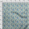 thumbnail image 3 of oneOone Velvet Light Blue2 Fabric Floral Craft Projects Decor Fabric Printed By The Yard 58 Inch Wide, 3 of 4