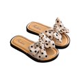 thumbnail image 2 of Kmbangi Girls Beach Slippers Toddlers Dots Bow Open Toe Slide Slippers, 2 of 9