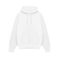 thumbnail image 2 of Innerwin Sweatshirts Drawstring Men's Hoodies Fall Solid Color Thick Hooded Sweatshirt White L, 2 of 3