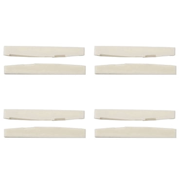 6 String Acoustic Bone Bridge Guitar Slotted Saddle Guitar Parts(Pack of 8)