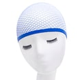 thumbnail image 2 of 2 Pcs/ensemble Bonnet de Perruque Élastique en Nylon Filet de Perruque Bonnet de Perruque Filet pour Cheveux Unisexe Snood Cosplay Fête Accessoires de Coiffure, Ouverture Unique, Bleu, 2 of 8