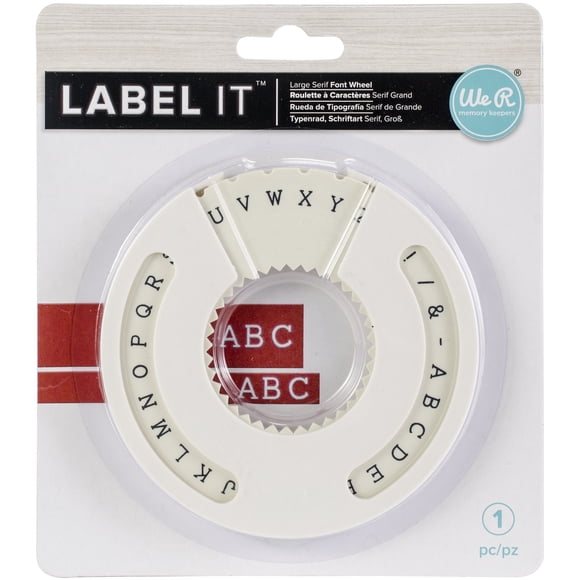 We R Memory Keepers Labelit Font Wheel-Serif Large
