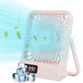 thumbnail image 1 of Boovnll Desk Fan, Adjustable High Speed USB Rechargeable Digital Display Table Fan Quiet Small Fan for Home, Bedroom, Office, Travel, Kitchen, Camping, RVs, Summer Gift, Mini Fan - Fan, 1 of 5