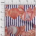 thumbnail image 2 of oneOone Georgette Viscose Red Fabric Sea Shells Ocean Dress Material Fabric Print Fabric By The Yard 42 Inch Wide, 2 of 4
