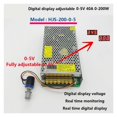 thumbnail image 4 of Alimentation Électrique à Commutation 200W240W Affichage Numérique 0-5V/0-12V/0-24V/0-36V/0-48V Alimentation Réglable DC, Opération Facile, 4 of 5