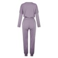 thumbnail image 5 of FAIWAD Ensemble 2 Pcs pour Femme Chandail à Manches Longues à Col Rond et Pantalon de Jogging Long Survêtement Décontracté, 5 of 5