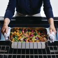 thumbnail image 3 of KitchenAid 5-Ply Clad Stainless Steel Roaster with Removable Rack, 15-Inch x 11.5-Inch, Polished Stainless Steel, 3 of 4
