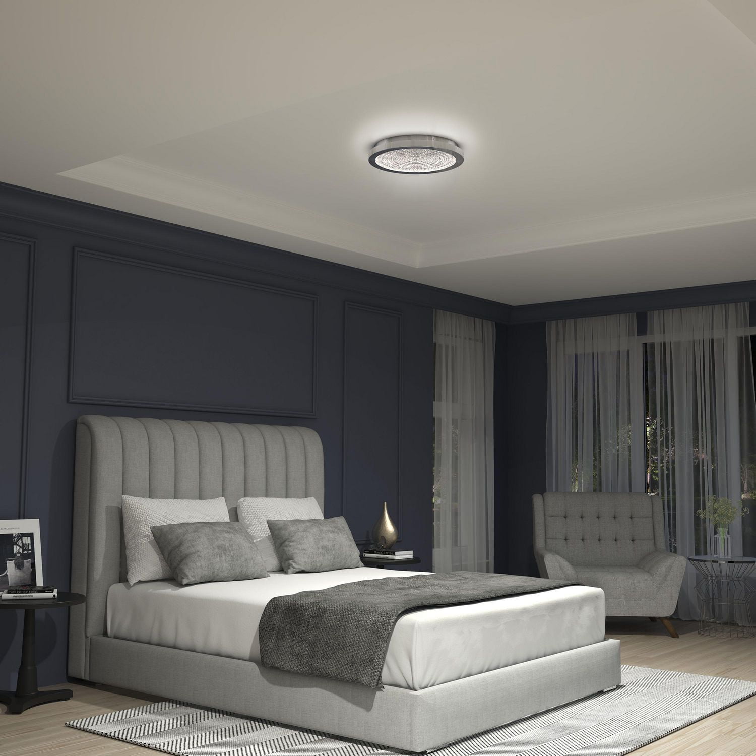 Artika Glitter LED Integrated Flush Mount