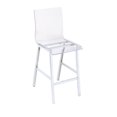 thumbnail image 1 of ACME Nadie Counter Height Chair in Clear Acrylic & Chrome, 1 of 2