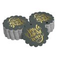 thumbnail image 1 of Inkdotpot Real Gold Foil Jingle All The Way Christmas Tags Favor Hang Paper Tags 100 Pieces, 1 of 6