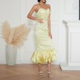 thumbnail image 4 of EIMELI Robe Maxi à Bretelles Spaghetti pour Femme Sans Manches Dos Nu Décolleté Plongeant Ourlet à Volants Longue Robe Sortie Robes Camisole, 4 of 6