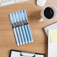 thumbnail image 4 of Dvkptbk Plastic Boxed Sign Pens Straight Liquid Ballpoint Pen Macaroon Color Sign Pen 0.5mm High Capacity Black Water Pen Student Exam Fast Drying Pen（12ml）, 4 of 6
