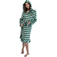 thumbnail image 1 of Harry Potter Juniors' Slytherin Striped Hooded Plush Fleece Robe (SM), 1 of 4