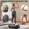 thumbnail image 3 of FLYBIRD Vibration Plate, Whole Body Workout Vibration Fitness Platform for Lymphatic Drainage, with 2 Resistance Bands, 3 of 9