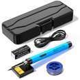thumbnail image 1 of yeacher Compact USB Soldering Iron Kit with Adjustable Temperature (300-450℃), Type-C Charging, 800mAh Battery, and Interchangeable Tips for DIY and Repairs, 1 of 6
