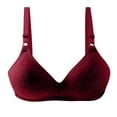 thumbnail image 2 of Bras for Women Plus Size Wireless Underwear Push Up Bra Everyday Bralettes, 2 of 6