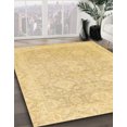 thumbnail image 2 of Ahgly Company Indoor Rectangle Abstract Chrome Gold Yellow Oriental Area Rugs, 2' x 3', 2 of 6