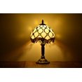 thumbnail image 3 of Tiffany Style Lamp Table Lamp Bedside Desk Lamp LED Lamp Bedroom Stained-Glass 14.5'' Height Multi-color, 3 of 4