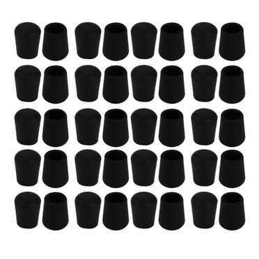 Unique Bargains 40 Pcs Capuchons de Pieds de Chaise Protège-Plancher en Caoutchouc Couvre-Pieds de Meubles Diamètre Intérieur 10 mm