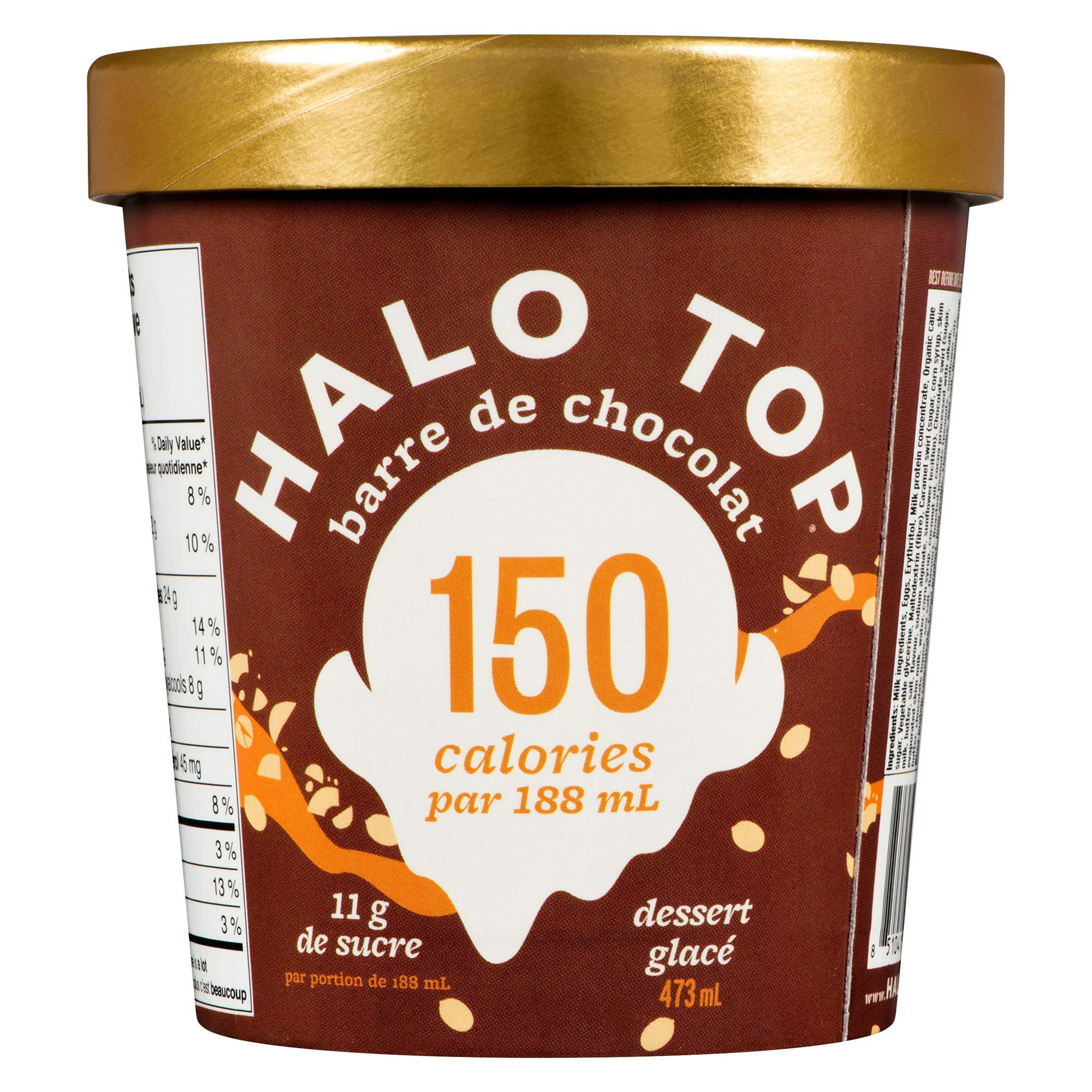 Halo Top Barre de Chocolat Dessert Glacé