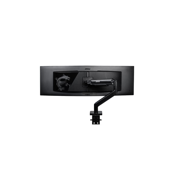 MSI MAG MT201 - Bras de Support pour Moniteur Simple Robuste de Qualité Supérieure, Prend en Charge des Écrans de 17 à 49 Pouces et 44 Lb, Compatible VESA, Support Réglable à Ressort Assisté - Noir