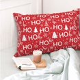 thumbnail image 4 of Kdxio Housses de Coussins Imprimé Hoho de Noël Décoration de Chambre Rectangulaire Deux Côtés Imprimé-14"x20 Pouces, 4 of 6