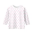 thumbnail image 3 of MeetoTime T-shirt pour Enfants, Mode, Couleur Unie, Imprimé, Manches 3/4, Col Rond, Hauts, Tout-Petits, Enfants, pour Garçons et Filles, 3 of 4