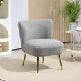 thumbnail image 2 of HOMCOM Accent Chair Side Chair for Living Room with Legs Charcoal Grey, 2 of 10