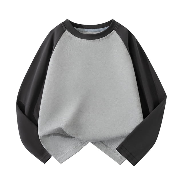 T-shirts à Manches Longues pour Enfants Filles Garçons Raglan Tee Baseball