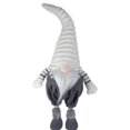 thumbnail image 1 of Northlight Standing Gnome with Textured Hat Christmas Figure - 25" - White and Gray, 1 of 5