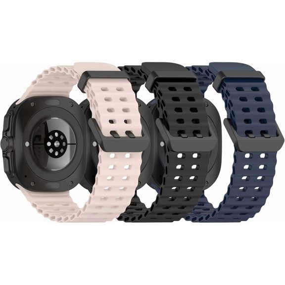 MYKOMI Fit for Samsung Galaxy Watch Ultra 47mm Watch Bands, Adjustable Silicone Replacement Band Straps Wristbands Bracelet Accessories Fit for Samsung Galaxy Watch Ultra 47mm Smart Watch
