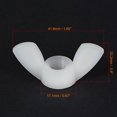 thumbnail image 2 of Unique Bargains M10 Wing Nuts Butterfly Nut Nylon White 15 Pack, 2 of 5
